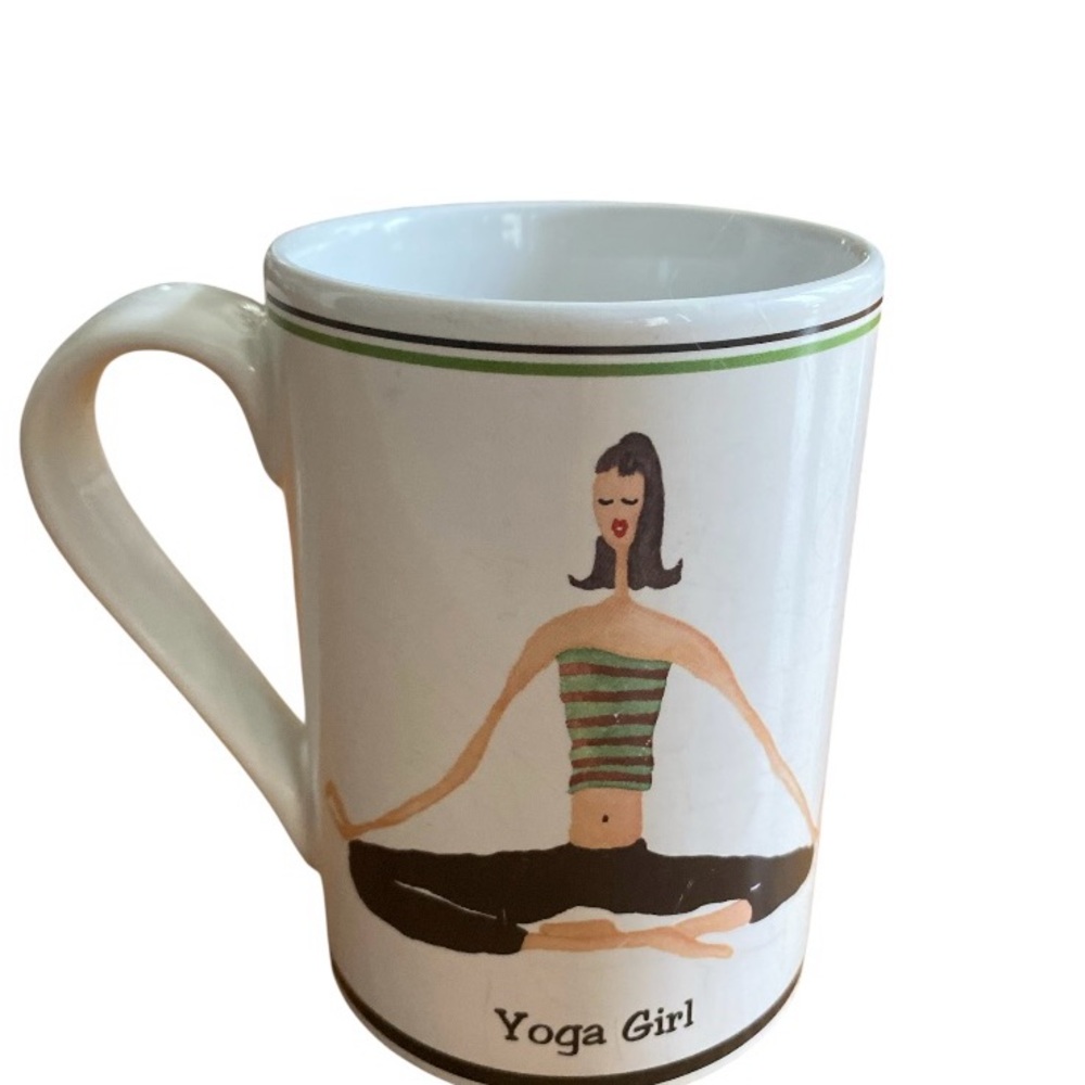 Vintage “Yoga Girl” Santa Barbara Ceramic Design, Coffee Mug 14oz